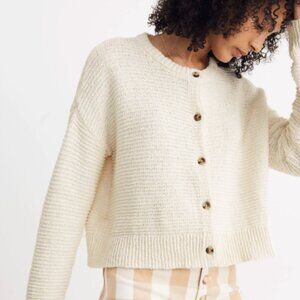 Cream cardigan sweater